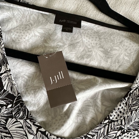 NWT J Jill Wearever Collection Womens Midi Dress Size XL Pineapples Vacation - Picture 8 of 11